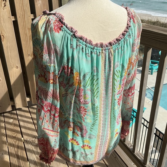 Hale Bob Multicolor Bohemian Blouse - Picture 5 of 8